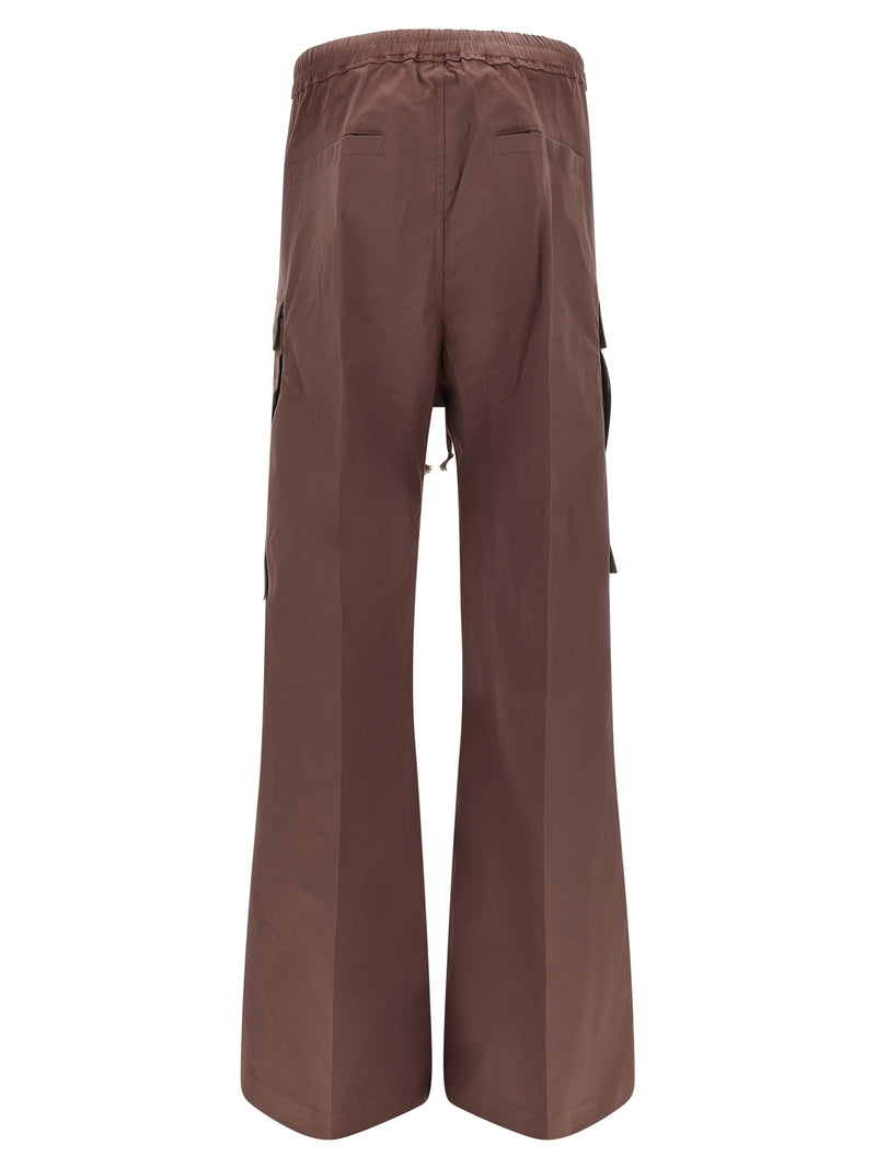 Rick Owens Brown Cotton Flared Pants
