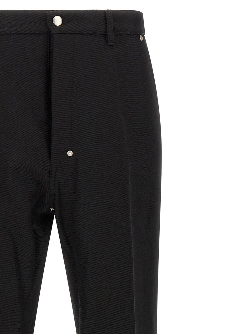Rick Owens Black Cotton Casual Pants