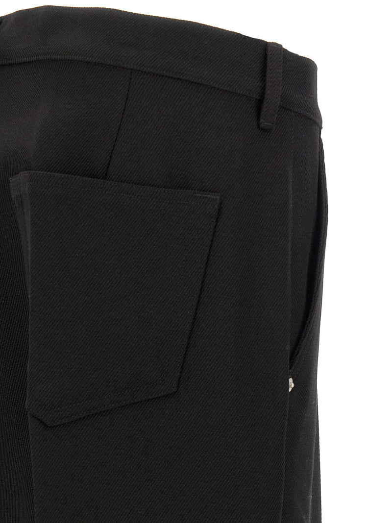Rick Owens Black Cotton Casual Pants