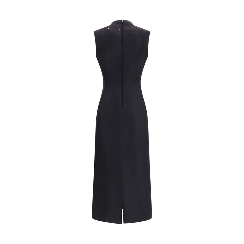 Maison Margiela Black Wool Oves Aries Casual Dress