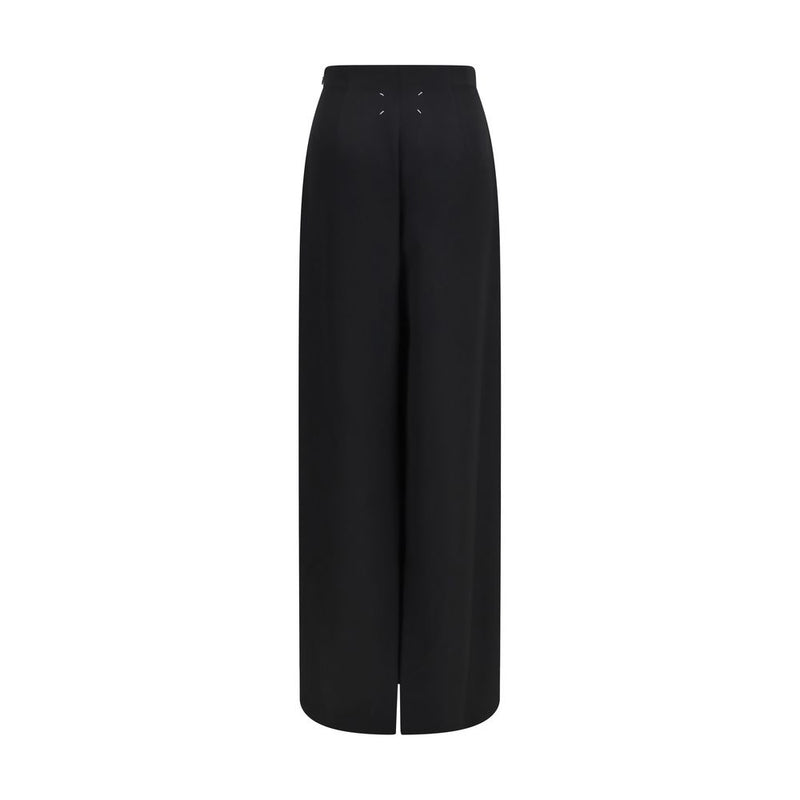 Maison Margiela Black Wool Oves Aries Long Skirt