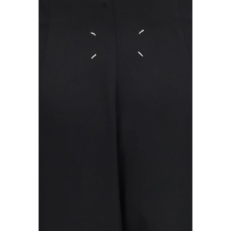 Maison Margiela Black Wool Oves Aries Long Skirt