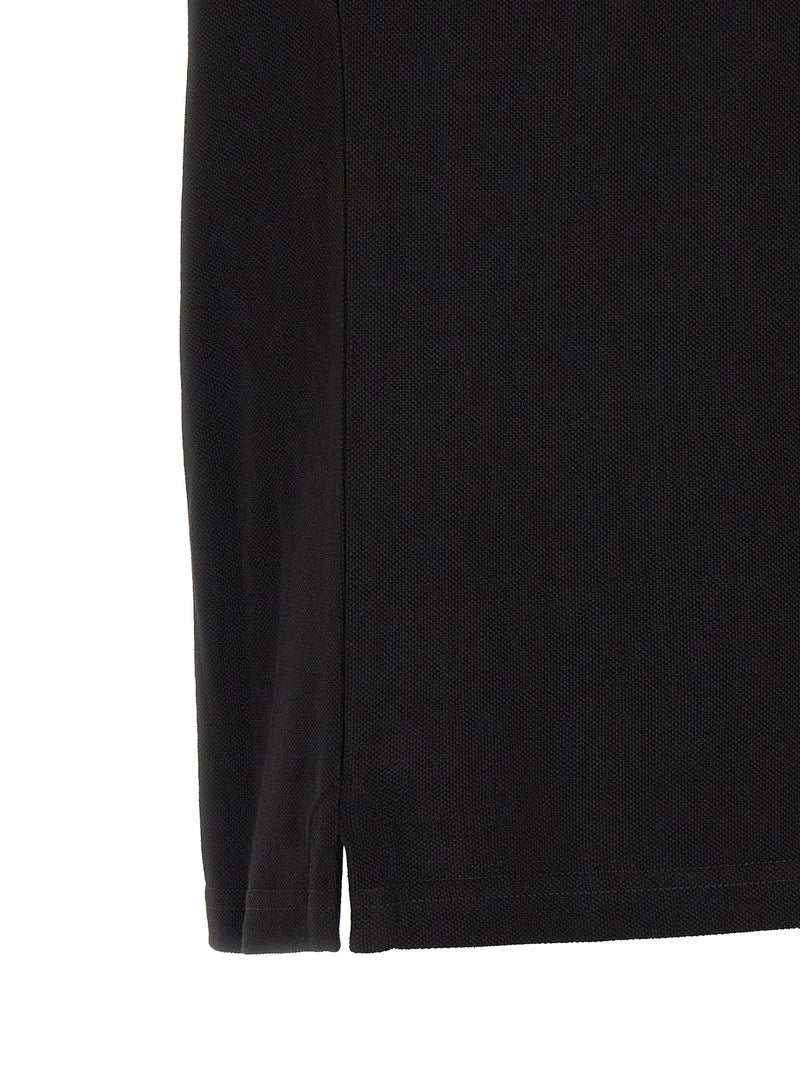 Moncler Black Cotton Polo Shirt