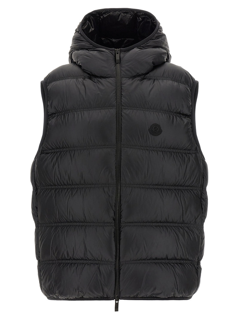Moncler Black Polyamide Sleeveless Jacket