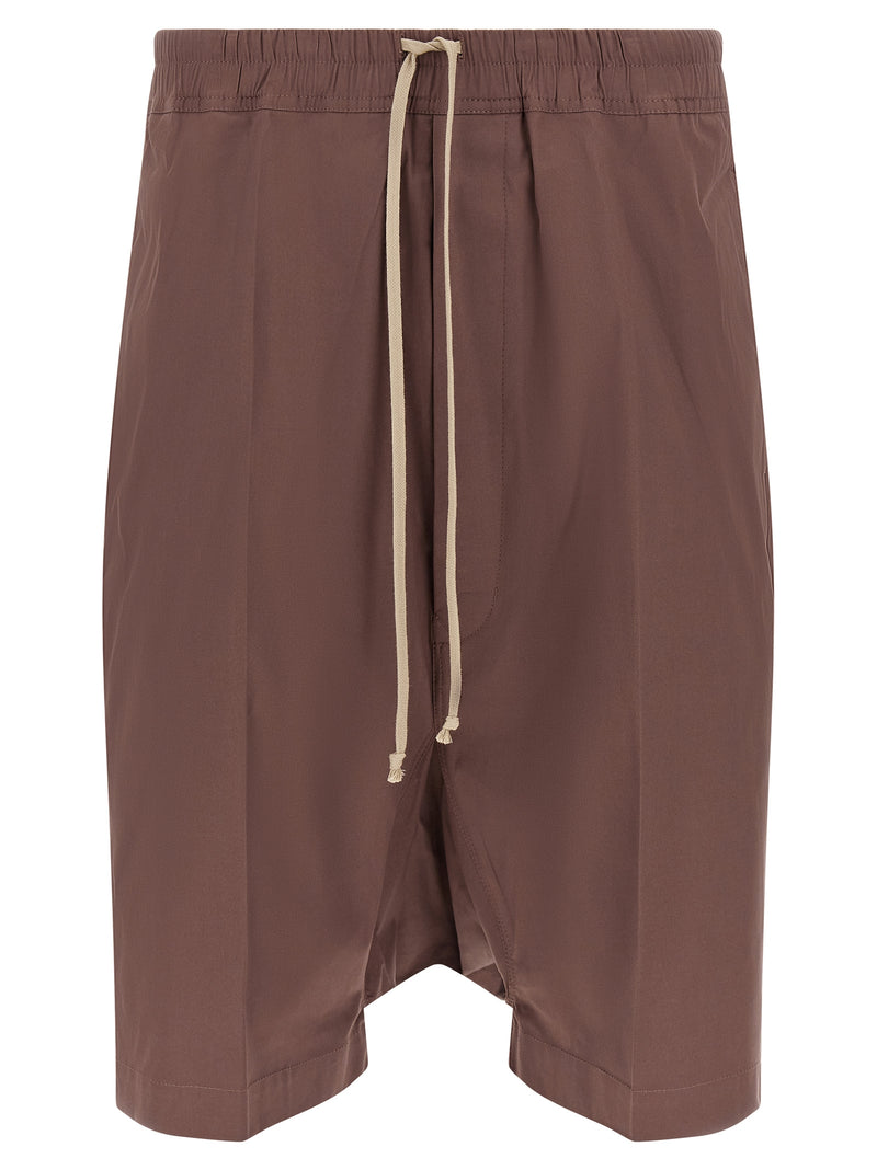 Rick Owens Brown Cotton Bermuda Shorts