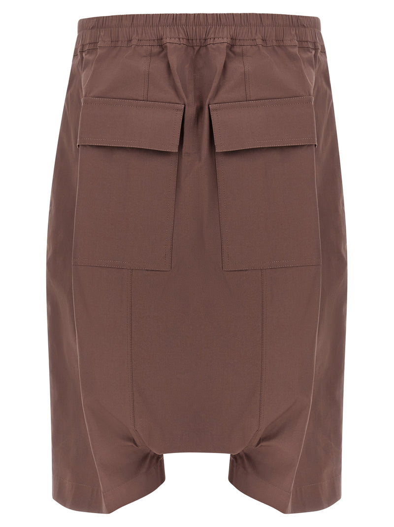 Rick Owens Brown Cotton Bermuda Shorts