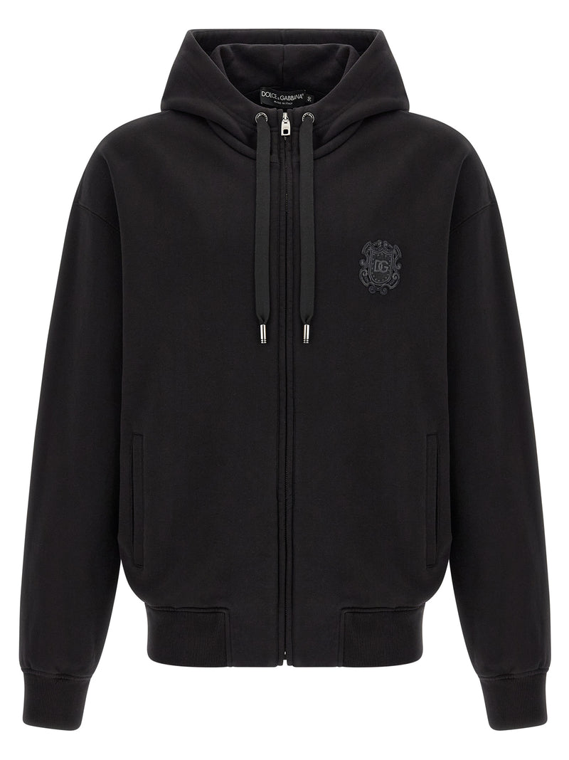 Dolce & Gabbana Black Cotton Sweatshirt