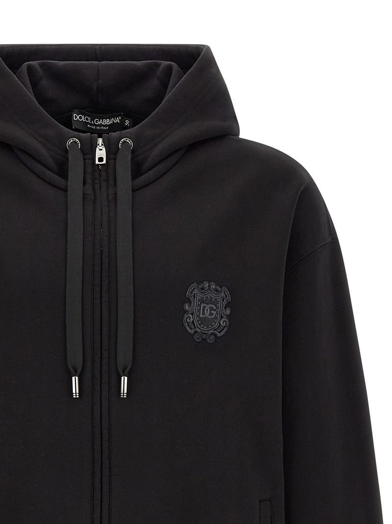 Dolce & Gabbana Black Cotton Sweatshirt