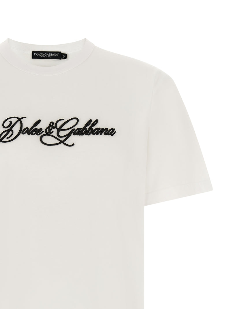 Dolce & Gabbana White Cotton T-Shirt