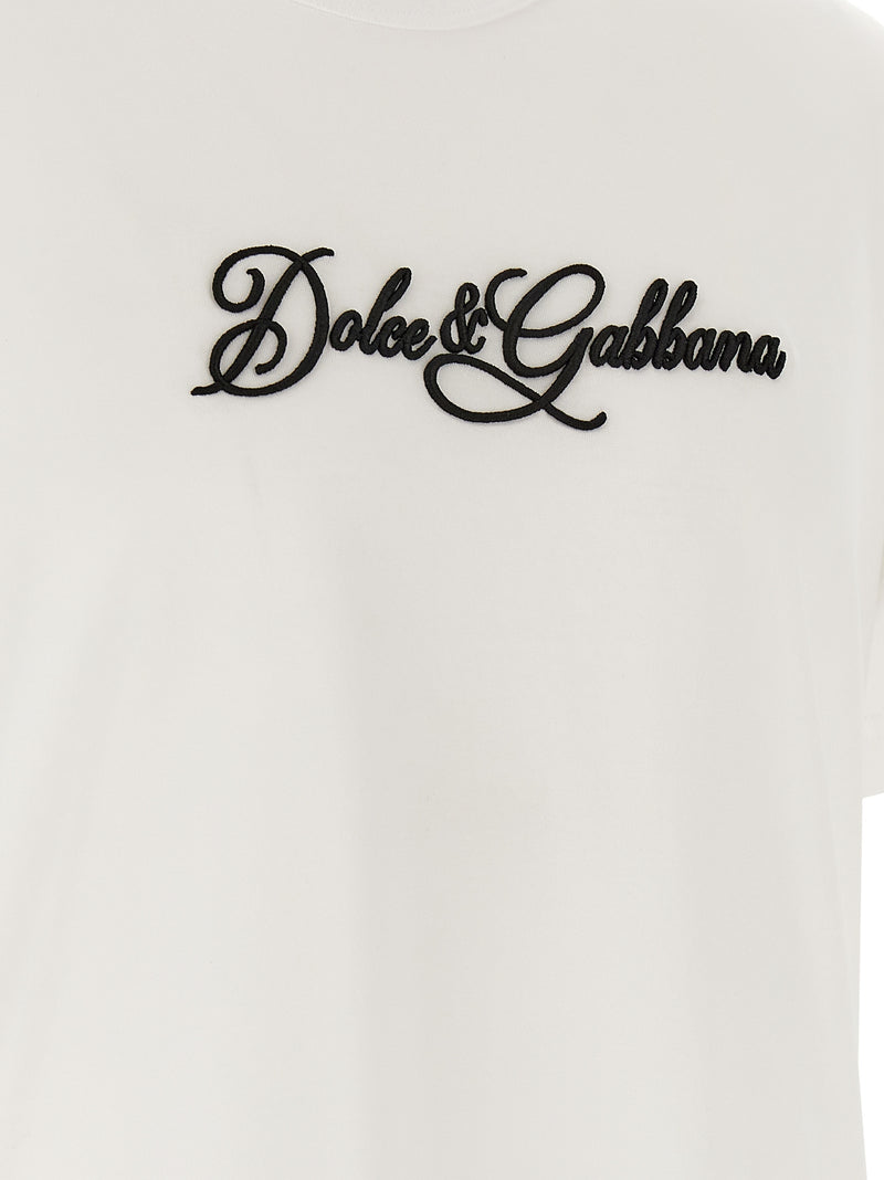 Dolce & Gabbana White Cotton T-Shirt