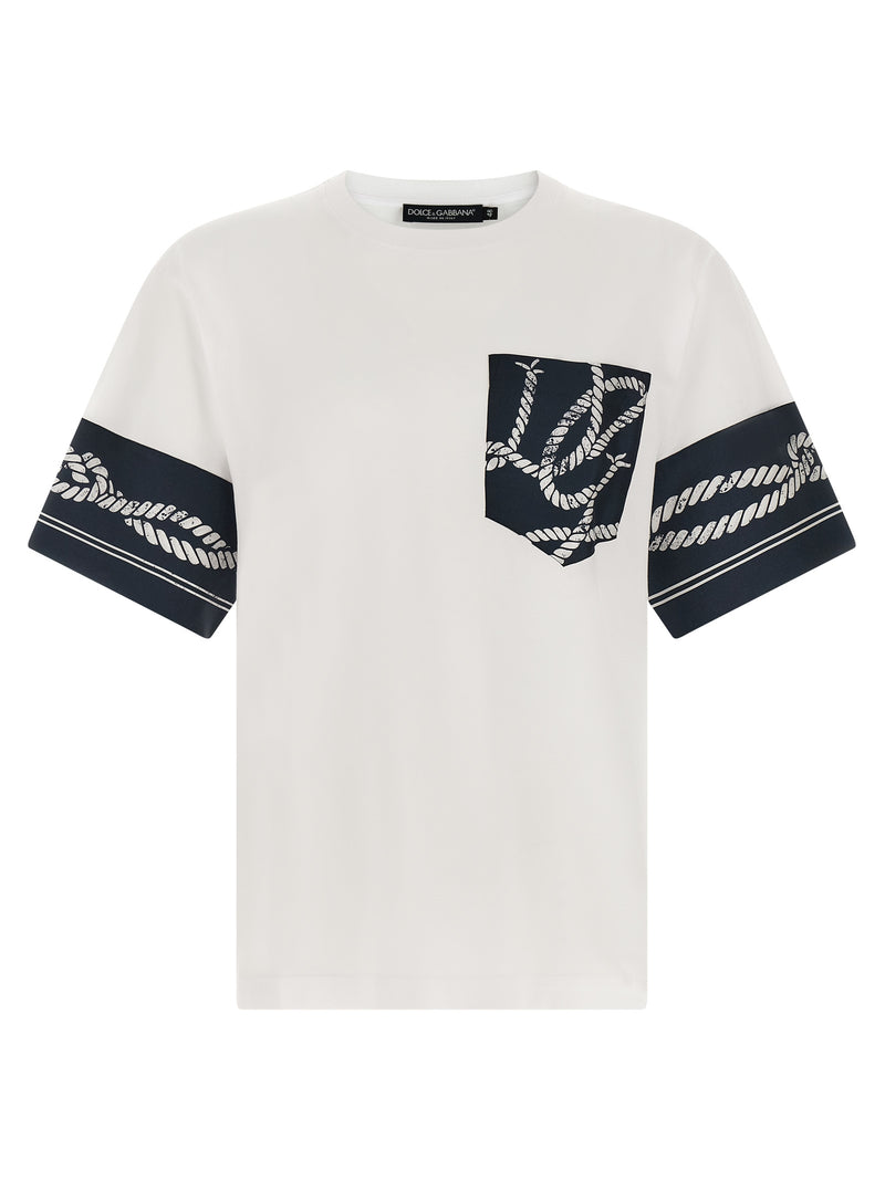 Dolce & Gabbana Blue Cotton T-Shirt