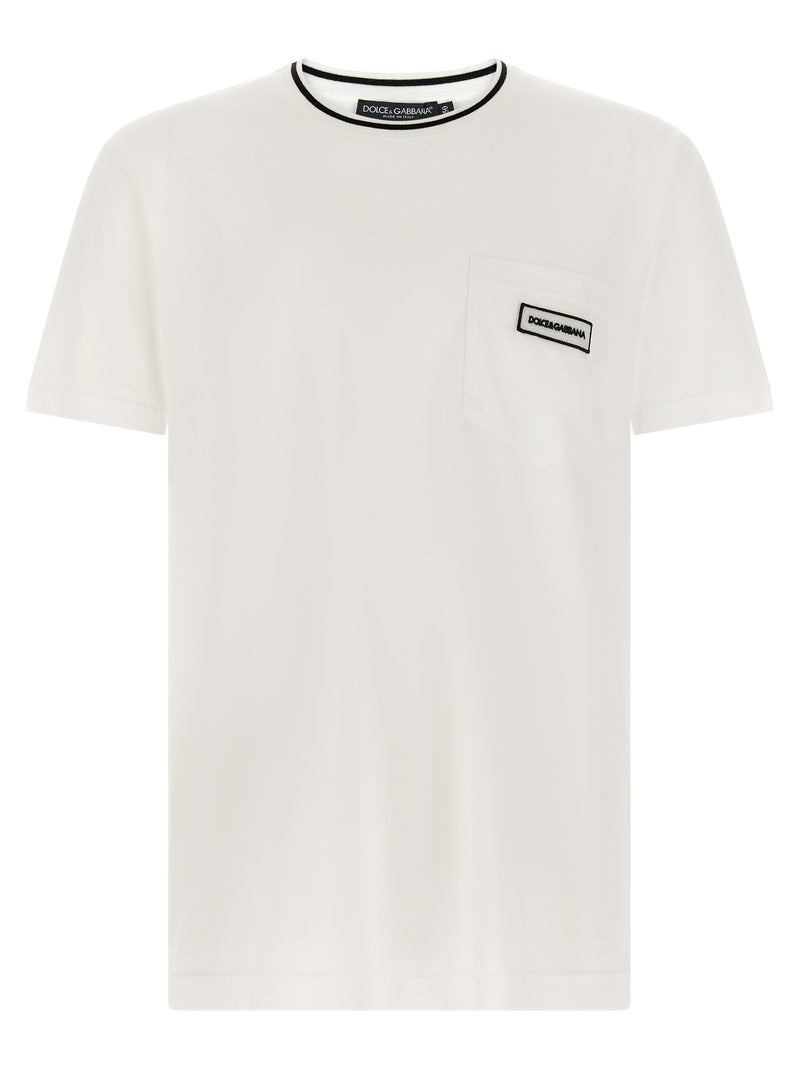 Dolce & Gabbana White Cotton T-Shirt