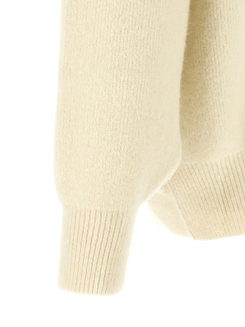 Rick Owens White Marabou Sweatshirt