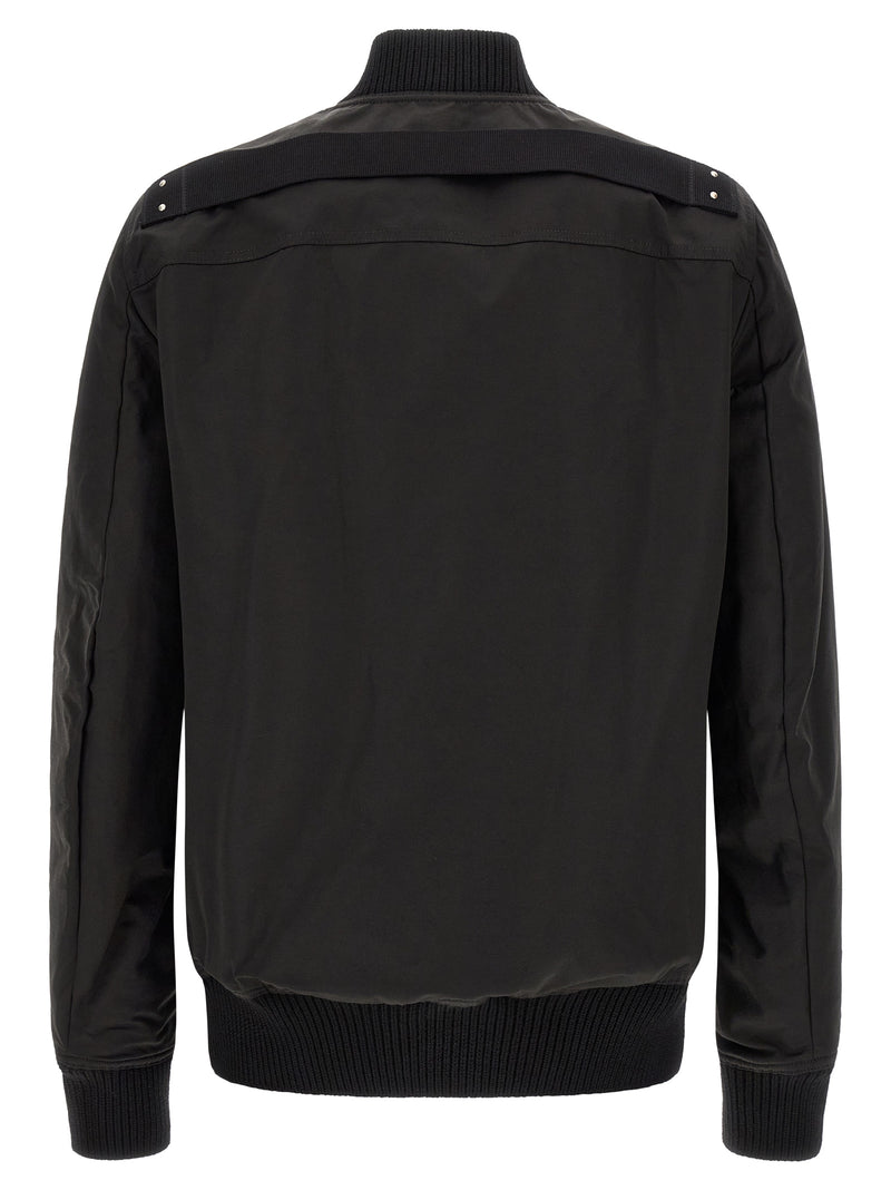 Rick Owens Black Nylon Bomber