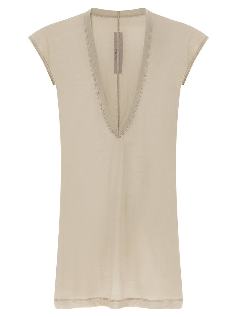 Rick Owens Beige Cotton T-Shirt