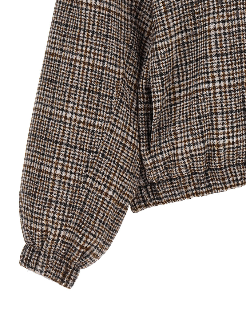 Brunello Cucinelli Brown Alpaca Leather Bomber