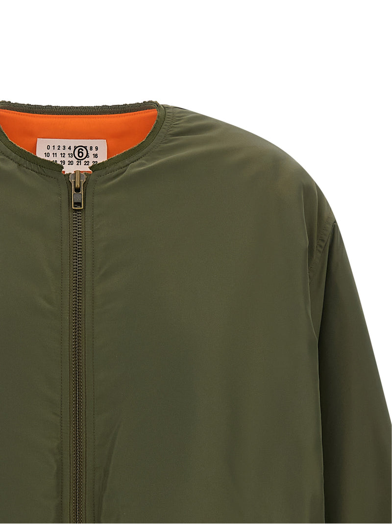 MM6 Maison Margiela Bicolor Polyamide Bomber