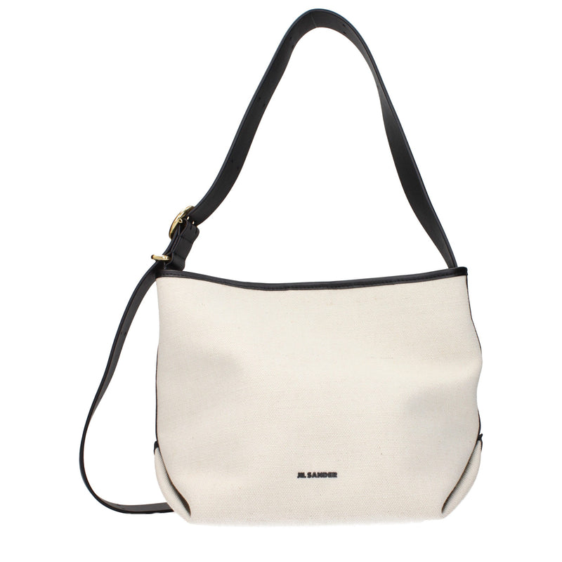 Jil Sander Beige Fabric Crossbody Bag