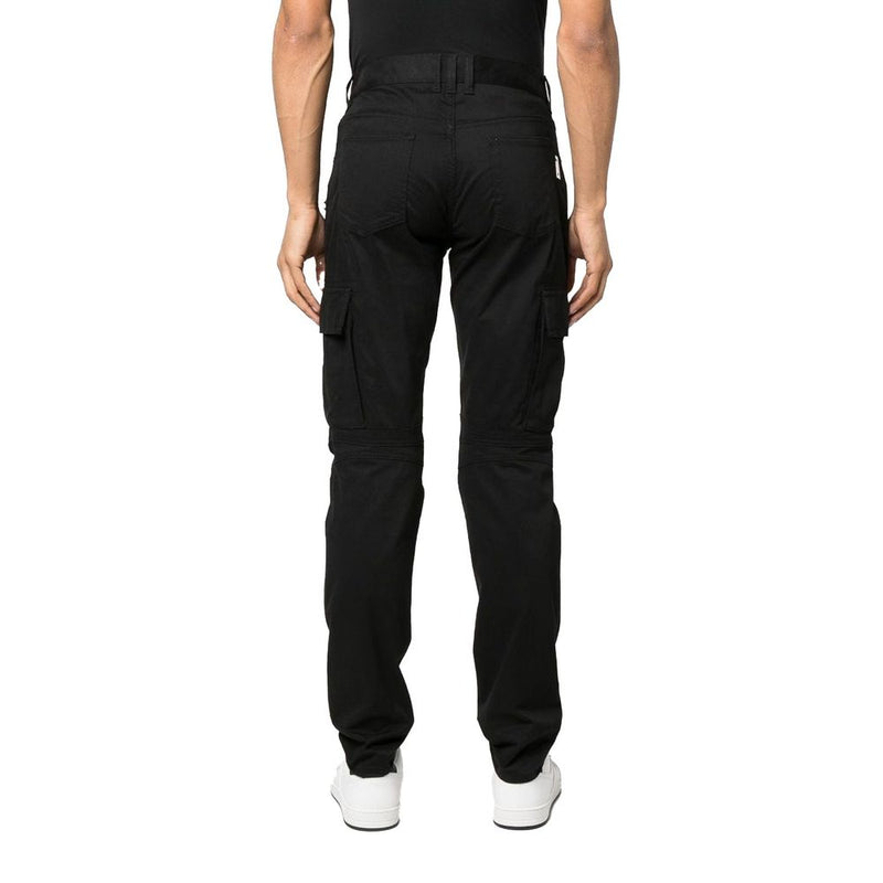 Balmain Black Cotton Cargo Pants
