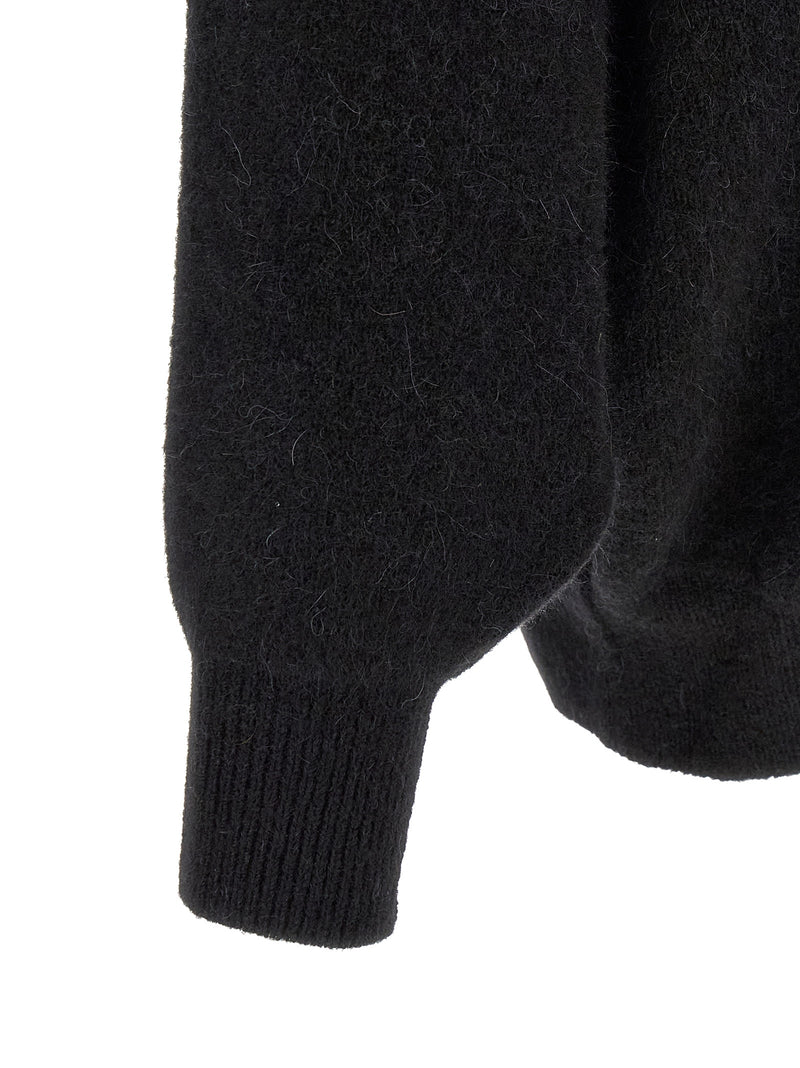 Rick Owens Black Marabou Sweatshirt