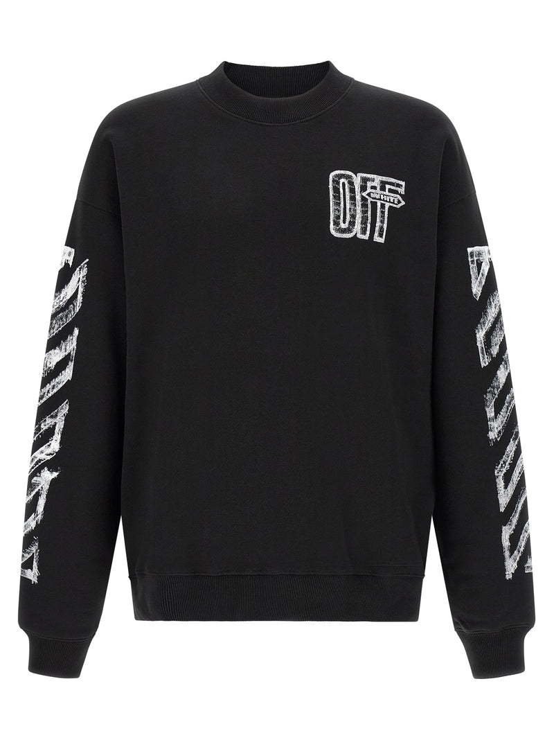 Off-White Black Cotton Sweatshirt