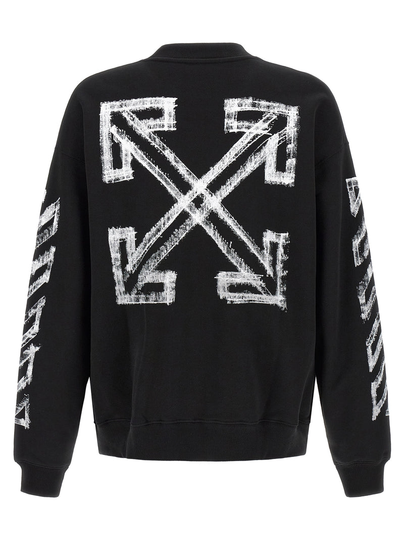 Off-White Black Cotton Sweatshirt