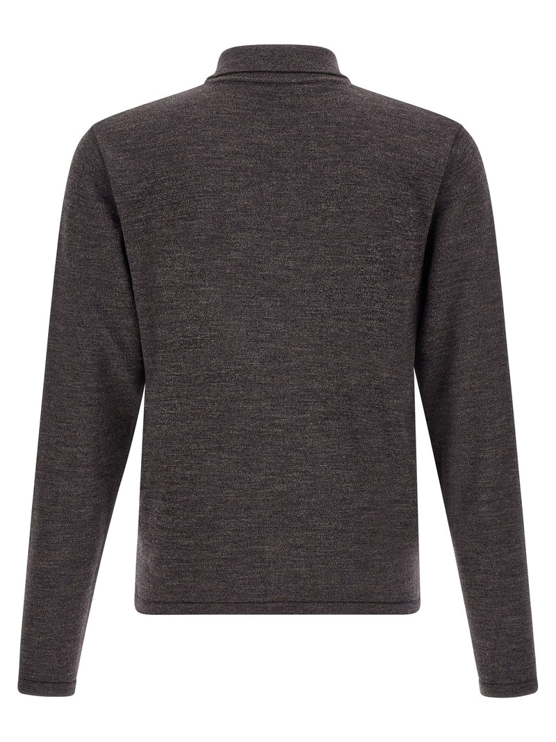 Lemaire Brown Wool Polo Shirt