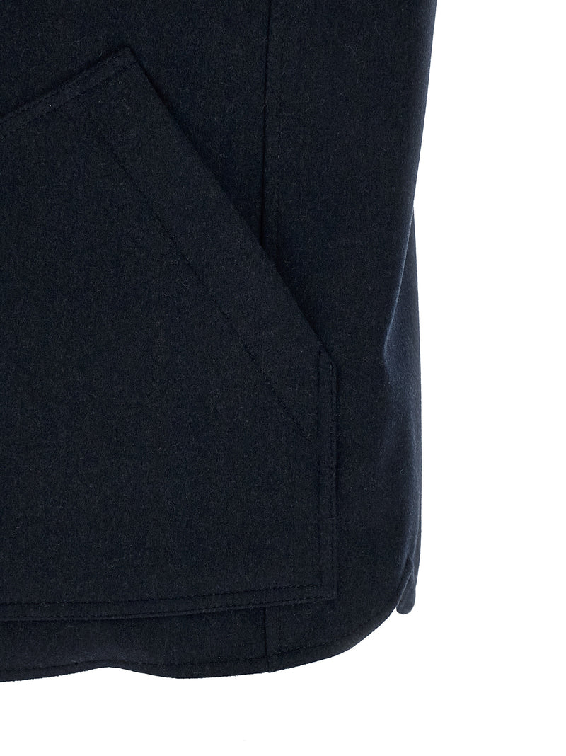 Brunello Cucinelli Blue Wool Sleeveless Jacket