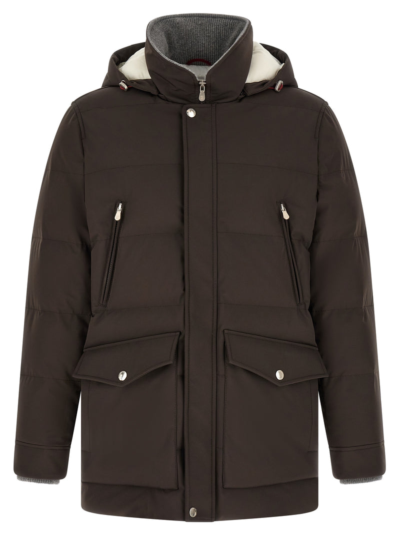 Brunello Cucinelli Brown Polyamide Parka