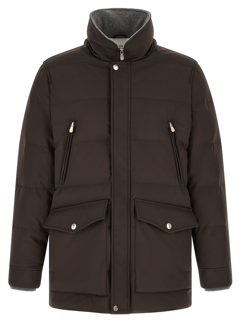 Brunello Cucinelli Brown Polyamide Parka