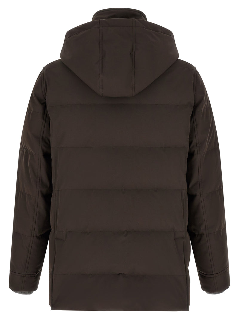 Brunello Cucinelli Brown Polyamide Parka