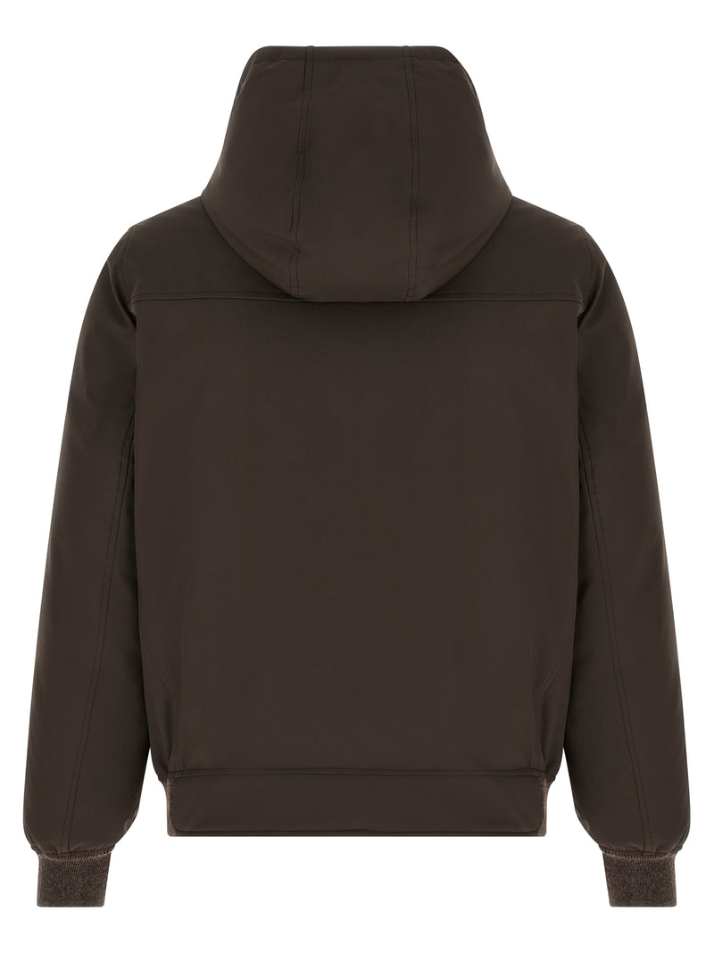 Brunello Cucinelli Brown Polyamide Full-Length Jacket