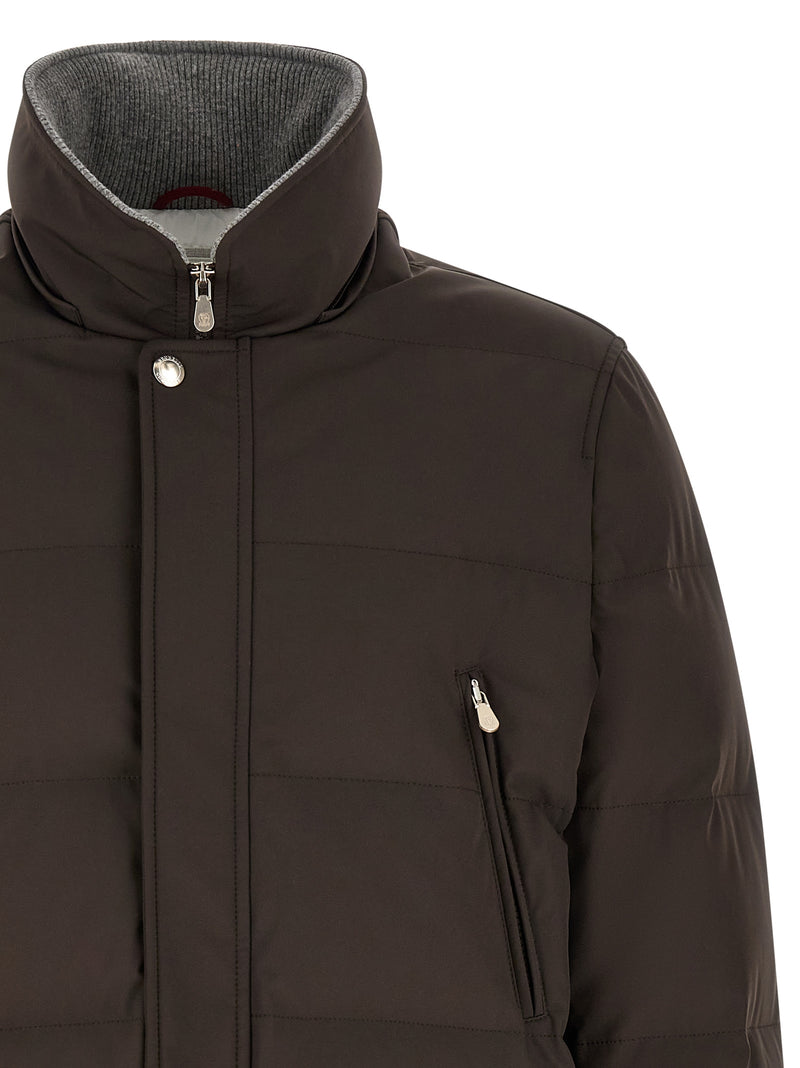Brunello Cucinelli Brown Polyamide Parka