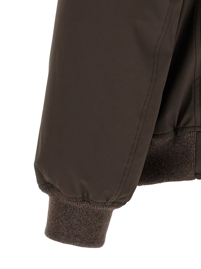 Brunello Cucinelli Brown Polyamide Full-Length Jacket