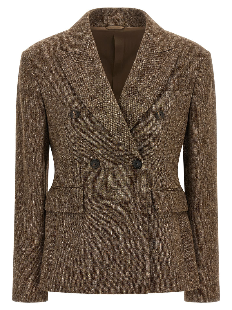 Brunello Cucinelli Brown Virgin Wool Blazer