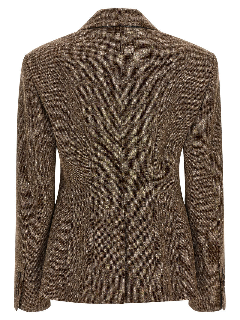 Brunello Cucinelli Brown Virgin Wool Blazer