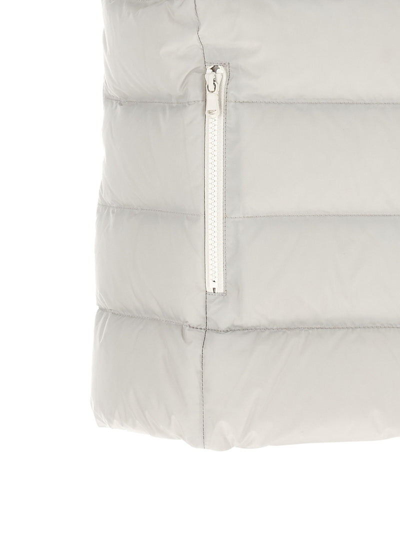 Brunello Cucinelli Gray Polyester Sleeveless Jacket