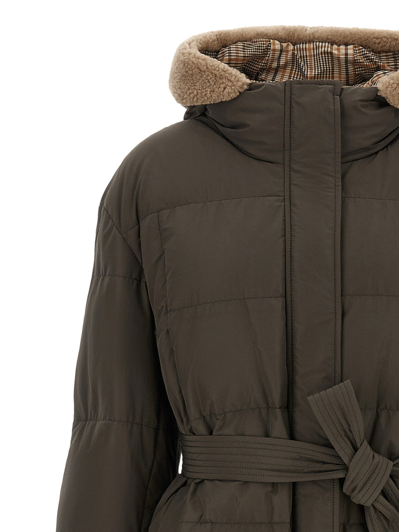Brunello Cucinelli Bicolor Cotton Coat