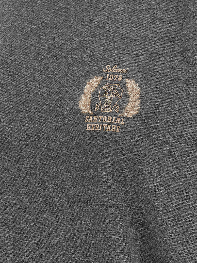 Brunello Cucinelli Gray Cotton Sweatshirt