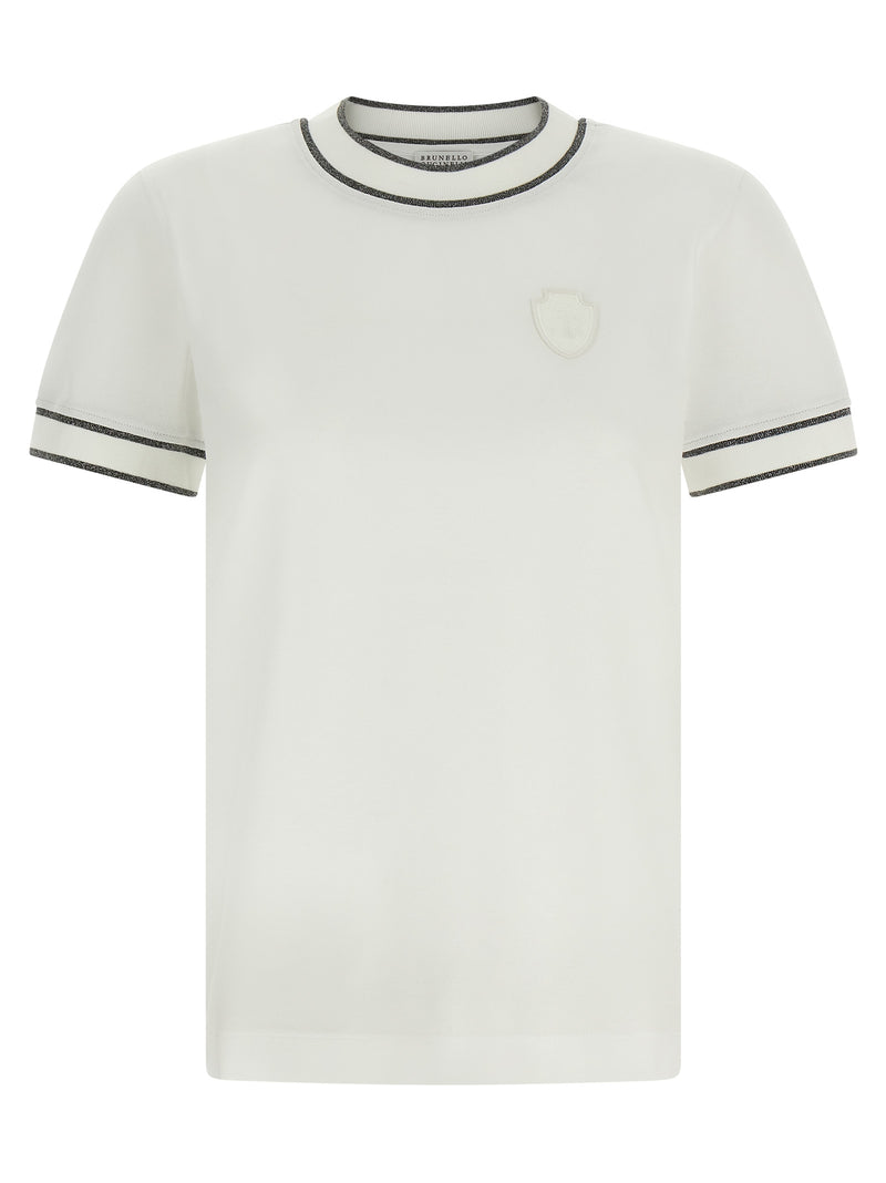 Brunello Cucinelli White Cotton T-Shirt
