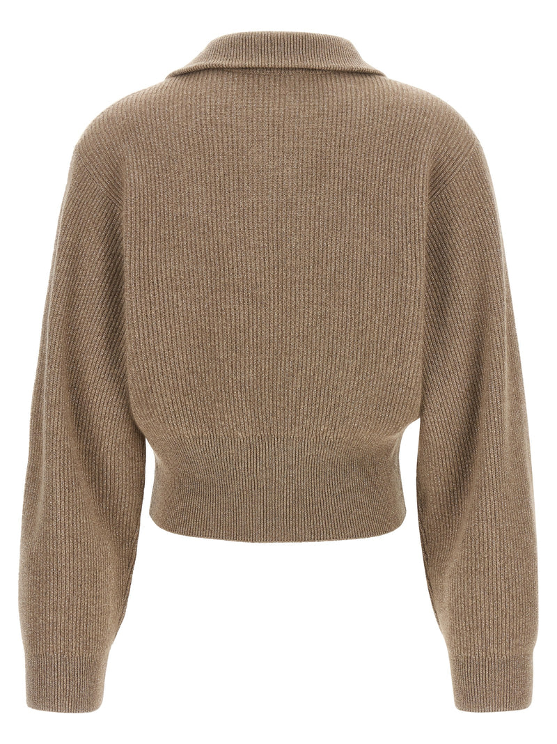 Brunello Cucinelli Brown Cashmere Cardigan