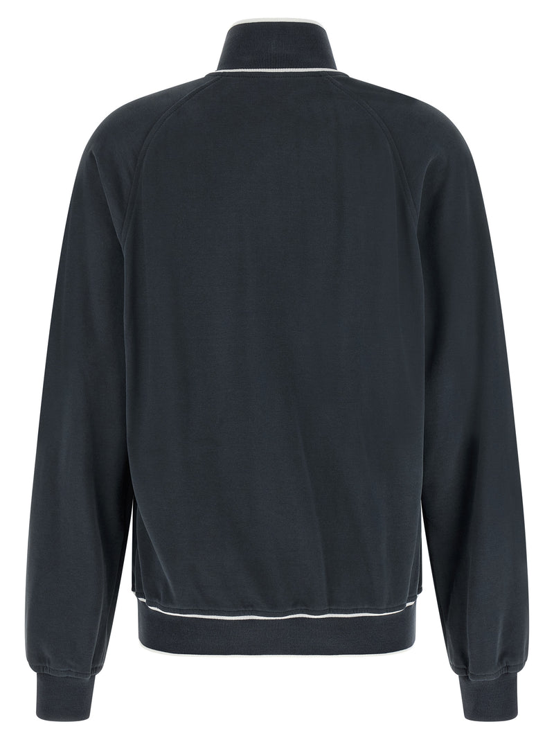 Brunello Cucinelli Blue Cotton Sweatshirt