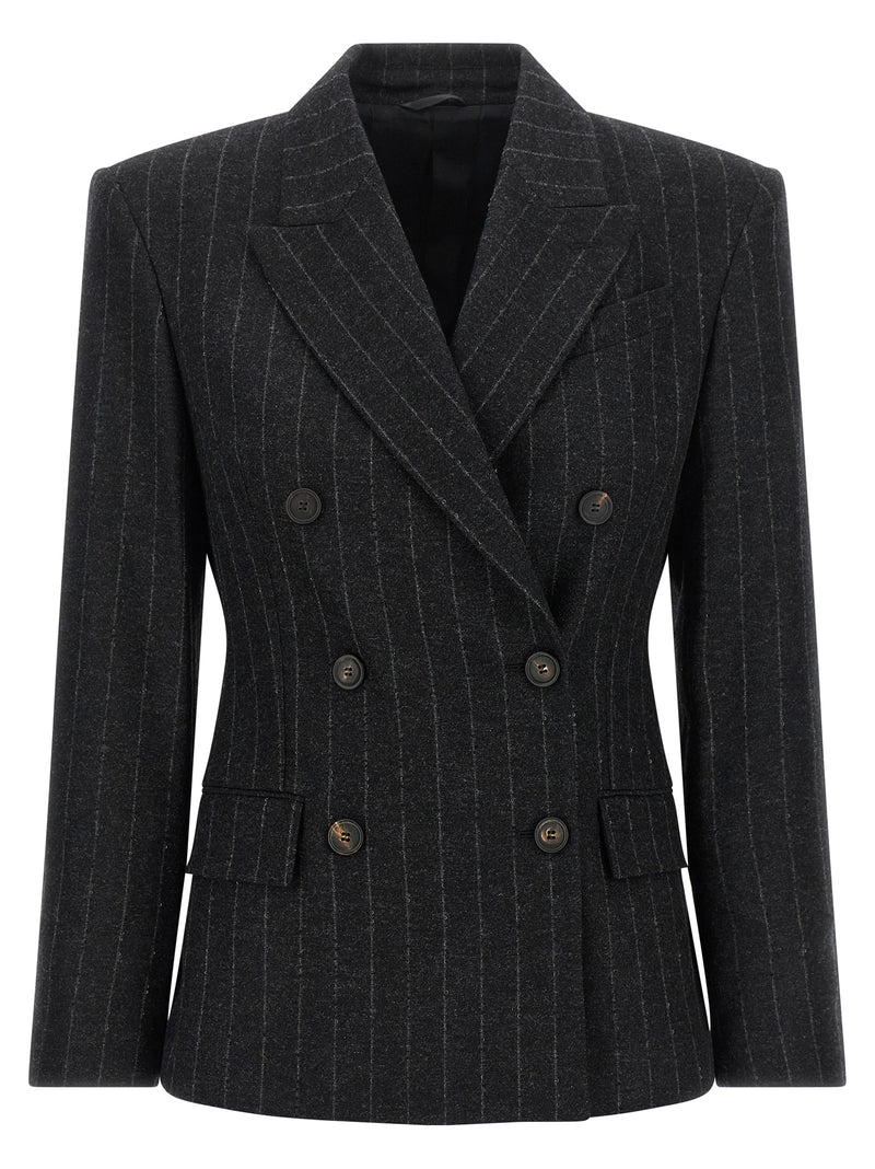 Brunello Cucinelli Gray Virgin Wool Blazer