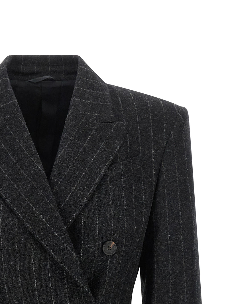 Brunello Cucinelli Gray Virgin Wool Blazer