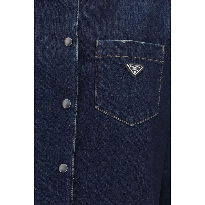Prada Blue Cotton Denim Jacket