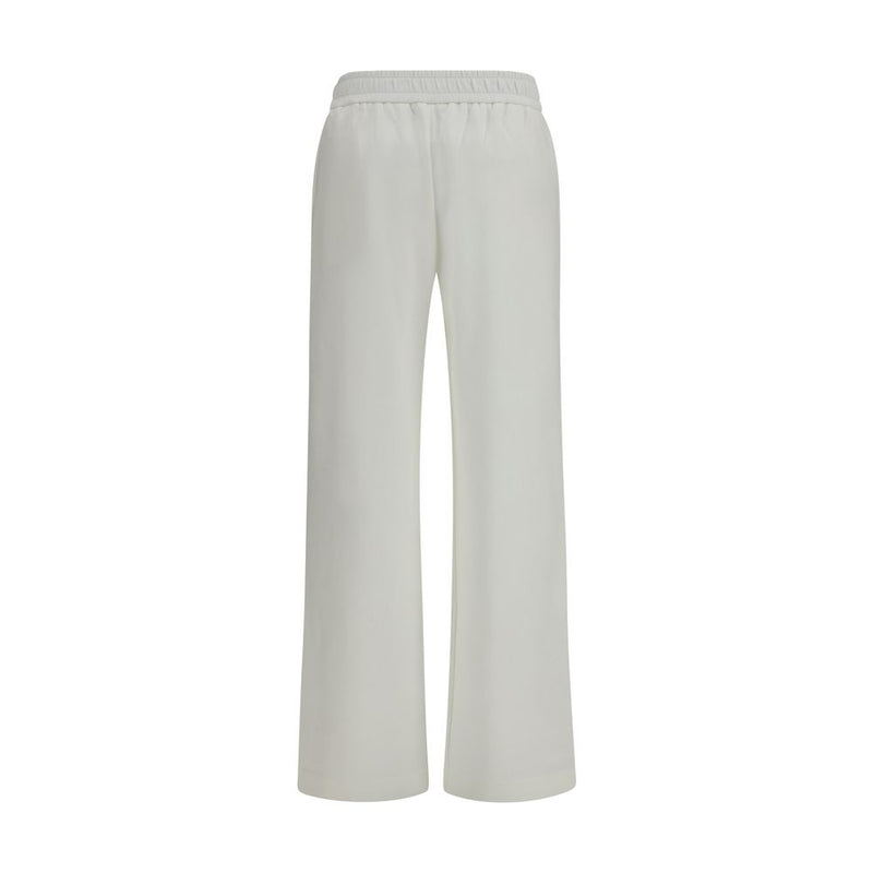Moncler White Cotton Casual Pants