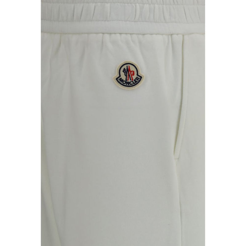 Moncler White Cotton Casual Pants