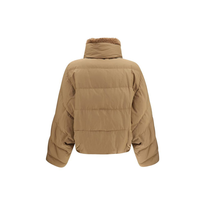 Brunello Cucinelli Beige Goose Down Full-Length Jacket