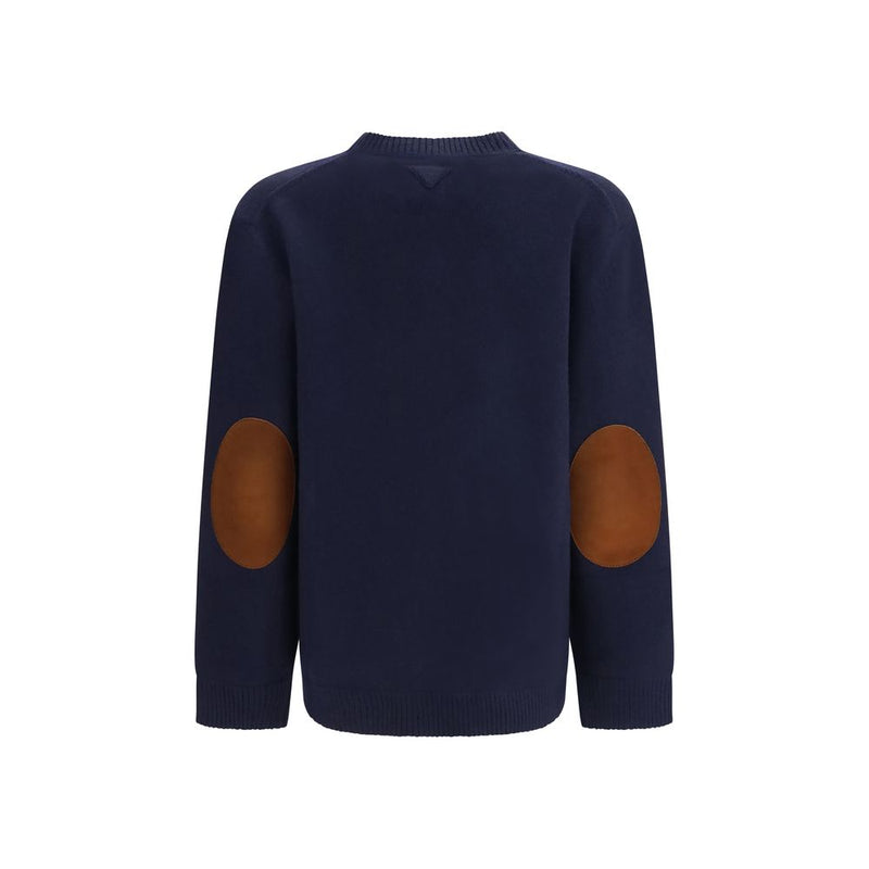Prada Blue Wool Oves Aries Sweatshirt