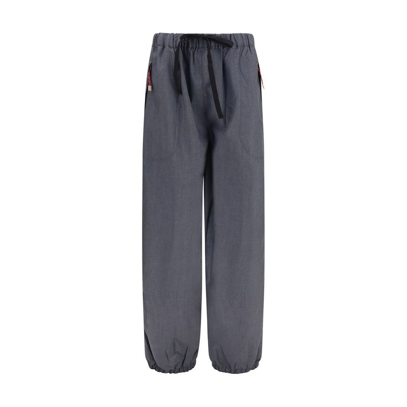 Prada Gray Wool Oves Aries Casual Pants